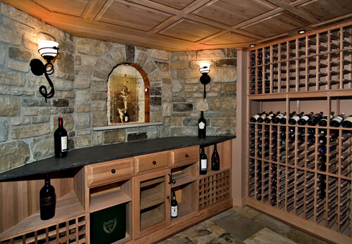 Unfinished Basement Wine Cellar Ideas
