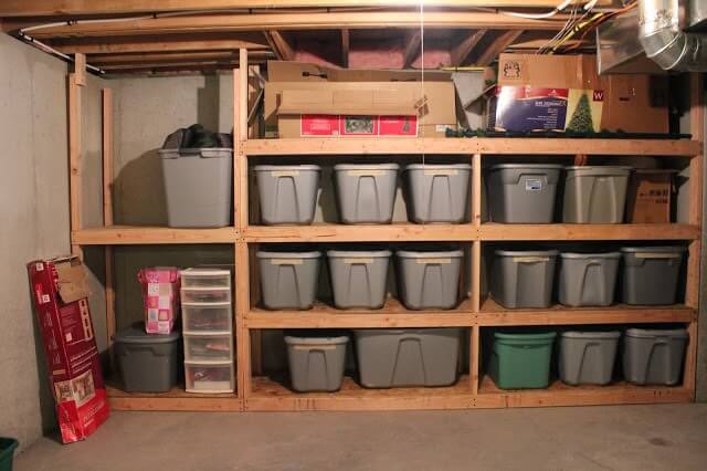 Unfinished Basement Ideas for Storage and Survival Planning