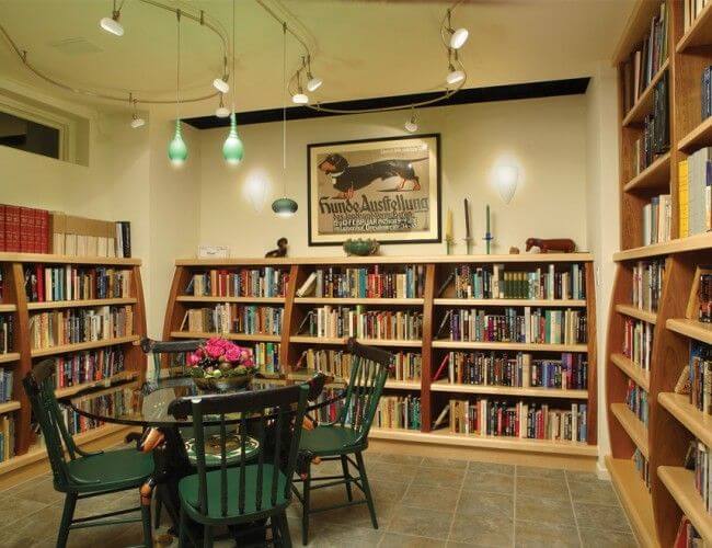 Unfinished Basement Ideas for Library
