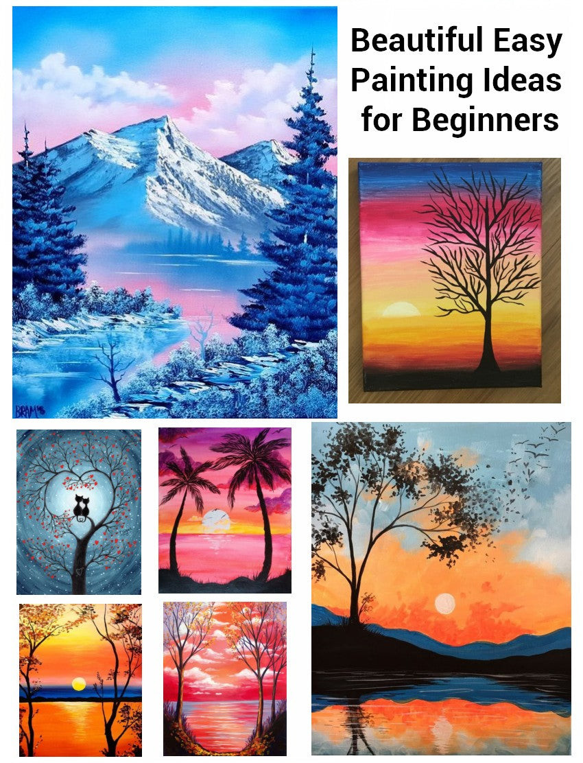 Easy Landscape Painting Ideas for Beginners, Easy Oil Painting