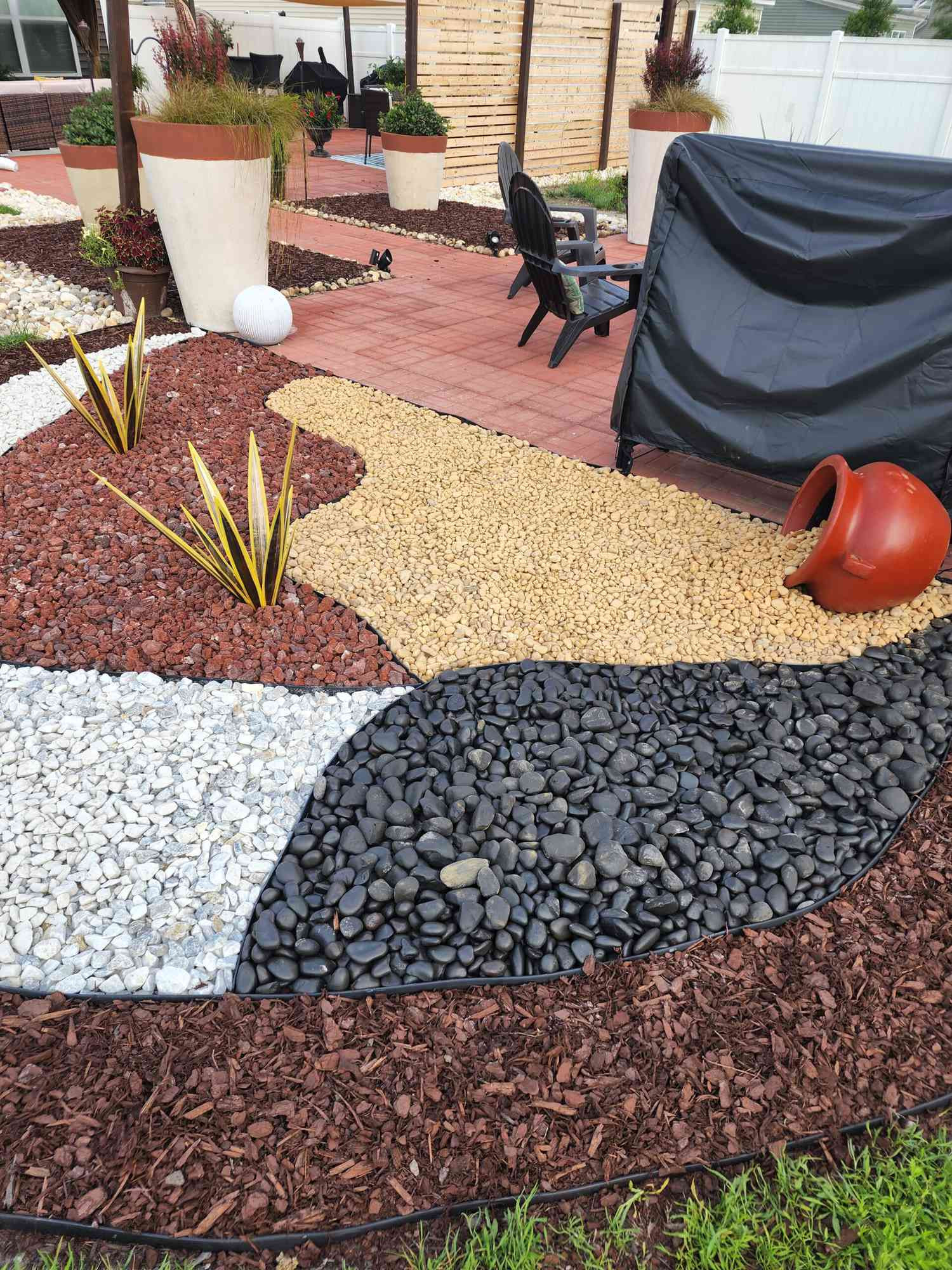 Front Yard Landscaping Ideas With Rocks and Mulch