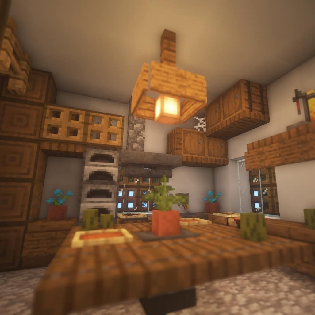 Minecraft kitchen interior design  Minecraft kitchen ideas