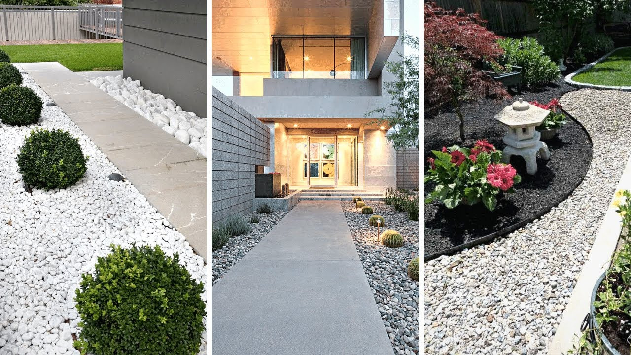 + Simple Rock Garden Landscaping Ideas for Your Front Yard 🪨 🌻