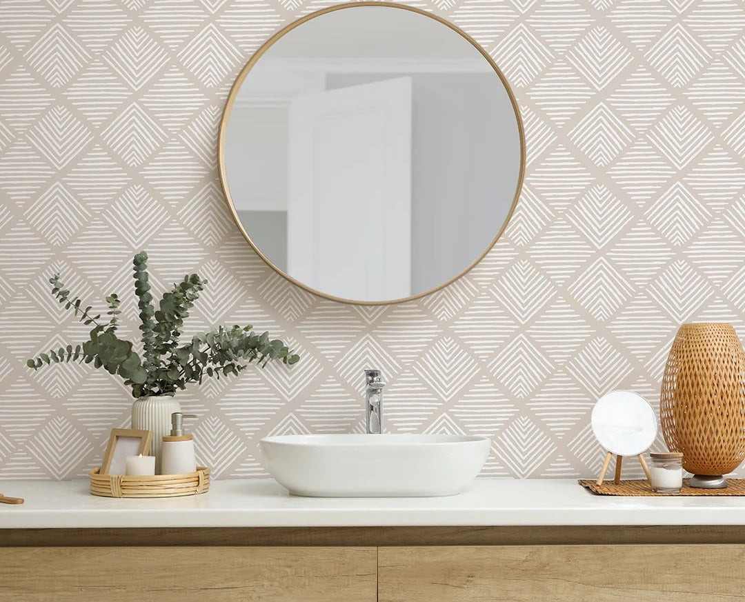 Small Bathroom: Space-Enhancing Removable Wallpaper Ideas – CostaCover